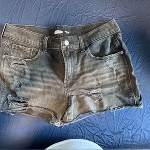 Old Navy black jean shorts size 6